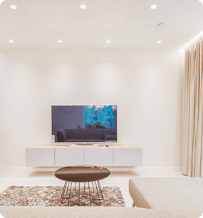 Living Room Ceiling LED Light Installation